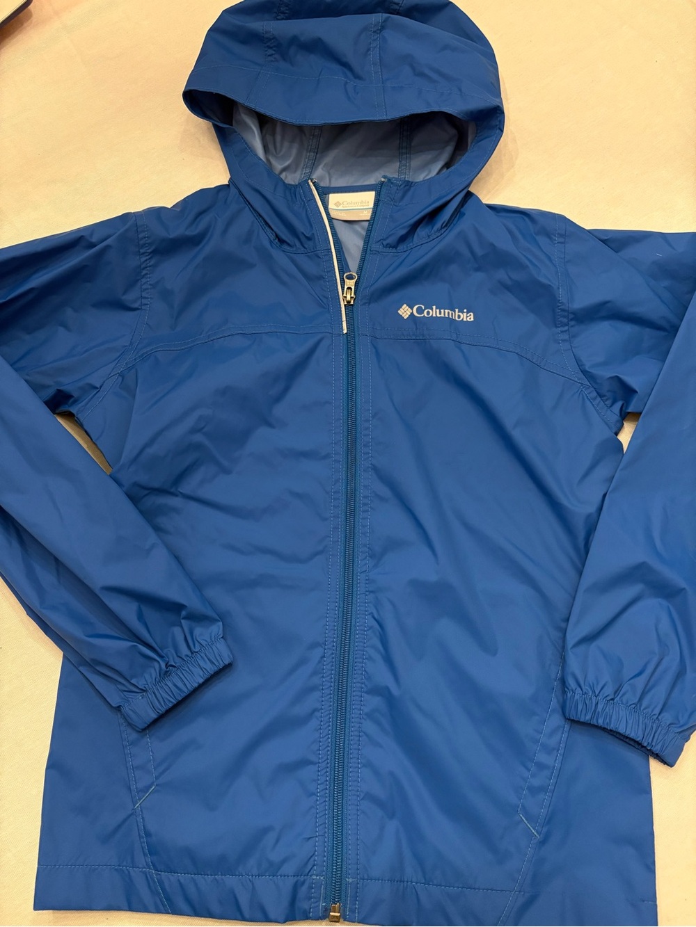 Columbia Kids Blue Hooded Raincoat